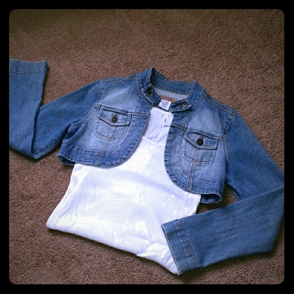 shrug denim jacket