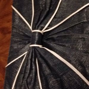 Kate Spade clutch black and white