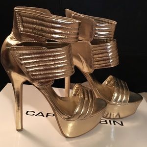 Gold heels