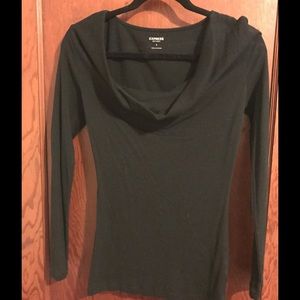 EXPRESS scoop neck basic long sleeve
