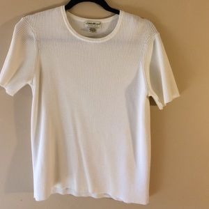 Eddie Bauer short sleeve sweater size large