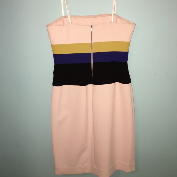 BCBG Max Azria colorblock Ivory Crepe dress - Picture 3 of 4