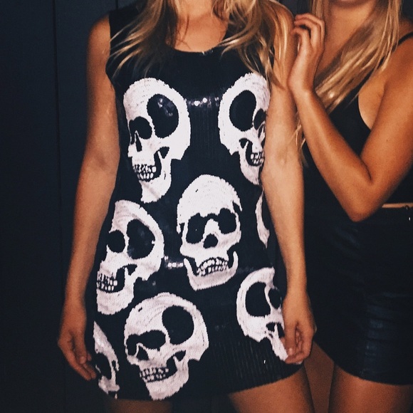 Sequin Skull Dress