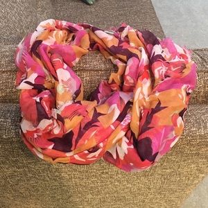 Target Floral Lightweight Scarf Pink/peach/wine
