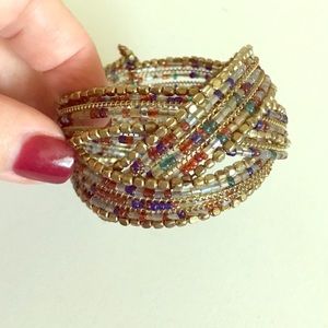 Beautiful multi colored cuff bracelet