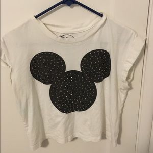 Studded Mickey Mouse crop top