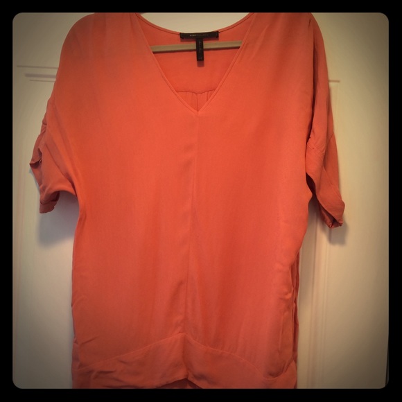 Burnt orange BCBG oversized top