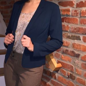 Deep Teal Single Button Blazer