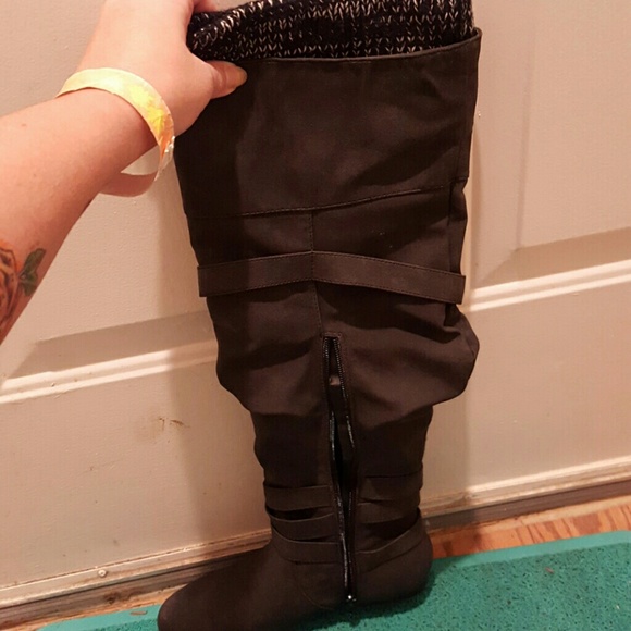 Black boots