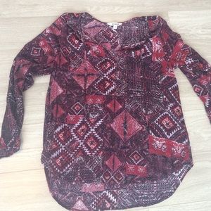 BB Dakota Aztec print top