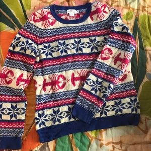 vineyard vines lobster winter sweater size m