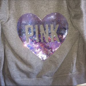 ‼️FINAL PRICE‼️Sequin PINK zip up