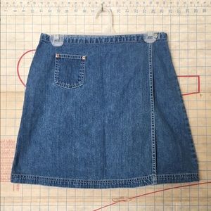 Denim Wrap-Around Skirt