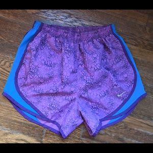 NIKE Tempo Dri Fit Running Shorts, Purple, Size XS