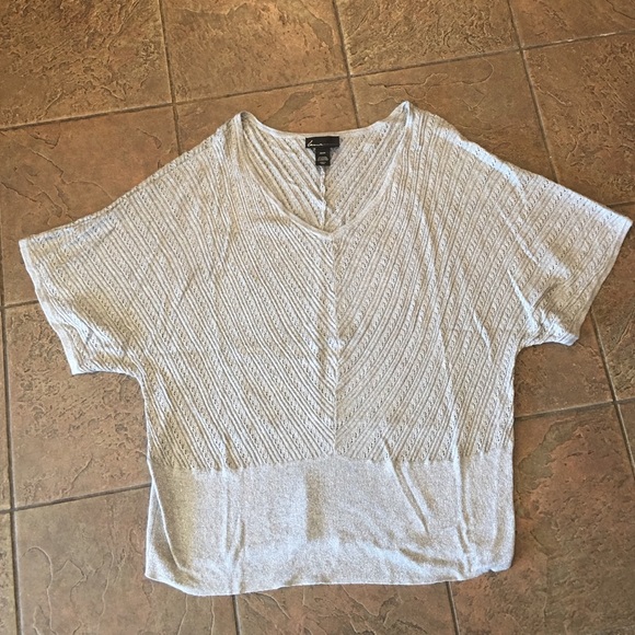 Silver Shimmery lightweight sweater