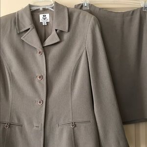 Taupe suit