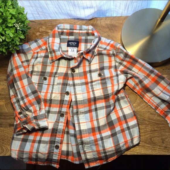(3) CARTERS 12month boys button downs - Picture 4 of 4