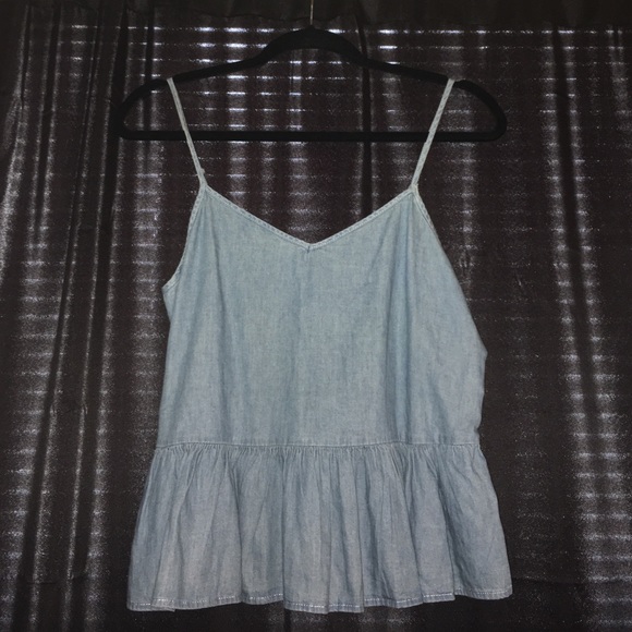 Denim Charlottee Russe Crop Top