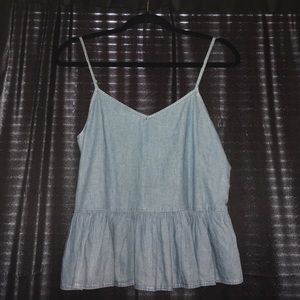 Denim Charlottee Russe Crop Top