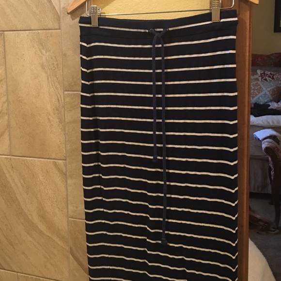 Saint Grace striped maxi skirt