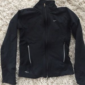 Nike+ DriFit black zip up. XS