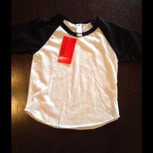 American apparel baby raglan!