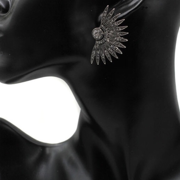 Rhinestone Earrings - Picture 2 of 2