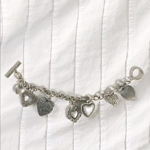 American eagle heart charm bracelet