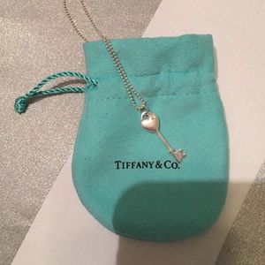 Tiffany Key Necklace with A Diamond