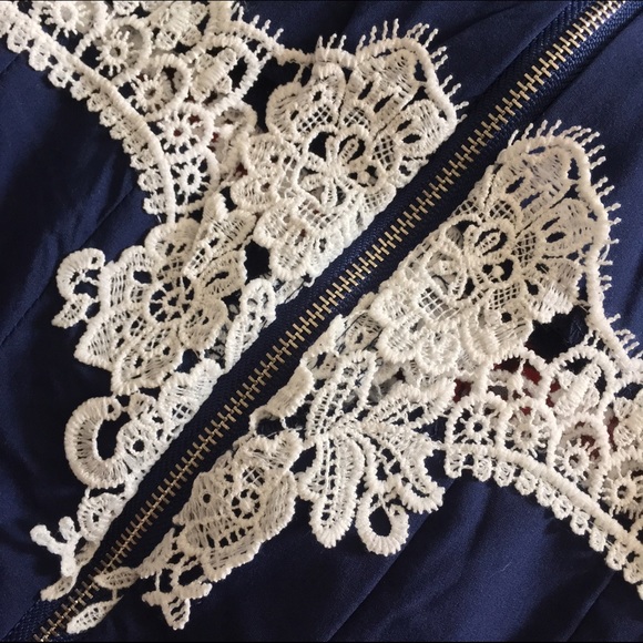 Lace Caged Racerback Romper - Picture 7 of 8