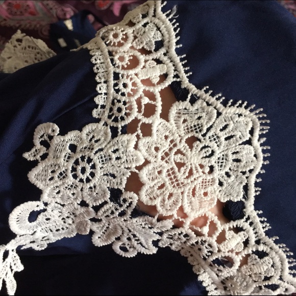 Lace Caged Racerback Romper - Picture 8 of 8