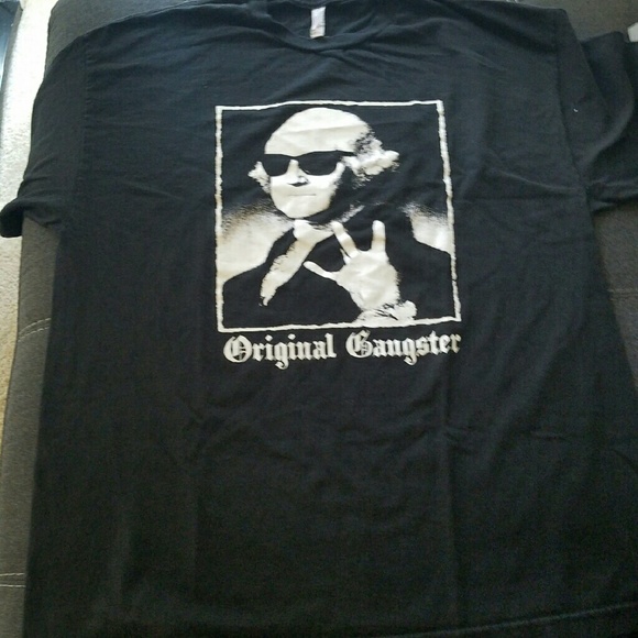 Black George Washington Gangsta T-Shirt