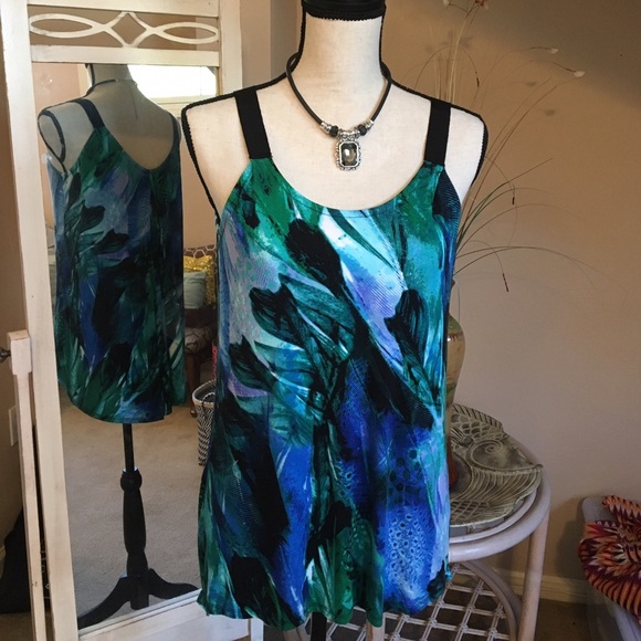 Cupio Dillards blouse/tank - Picture 1 of 1