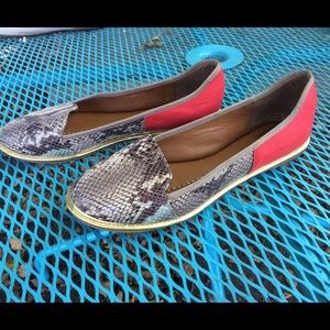 Snakeskin and red leather Dolce Vita flats sz 9