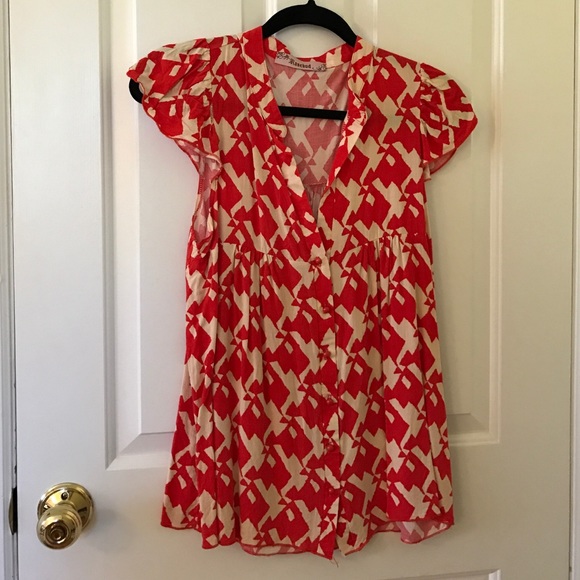 Francesca's Bright Patterned Top