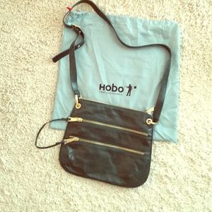 Hobo leather cross-body bag