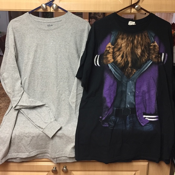 SOLD  2-SIZE 2X BIG MAN SHIRTS
