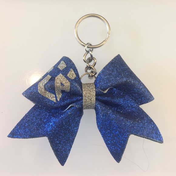 Cheer Athletics bow keychain