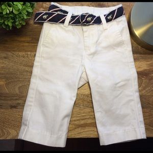Janie and Jack sz 3-6m baby boys pants with belt
