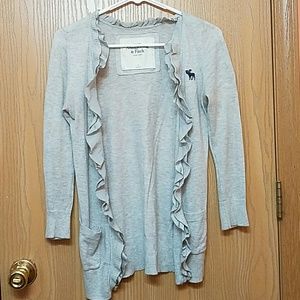 Abercrombie & Fitch Ruffle Cardigan