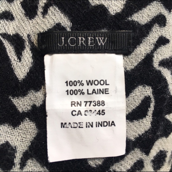 J crew bow print wool scarf - Picture 3 of 3