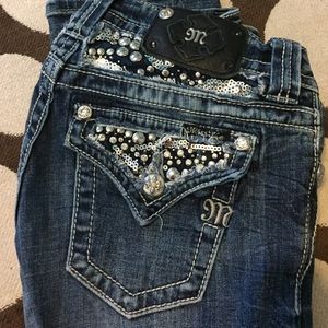 Miss Me Jeans Size 25 cuffed capris