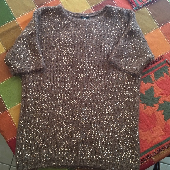 Ann Taylor sequined sweater LG