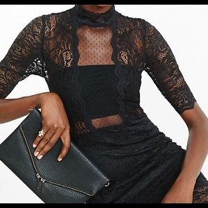 Short Sleeve Lace Sheath Dress