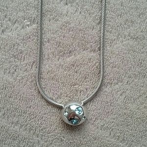 Original YSL necklace with blue stones.