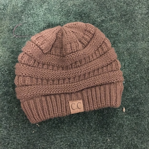 Brown beanie