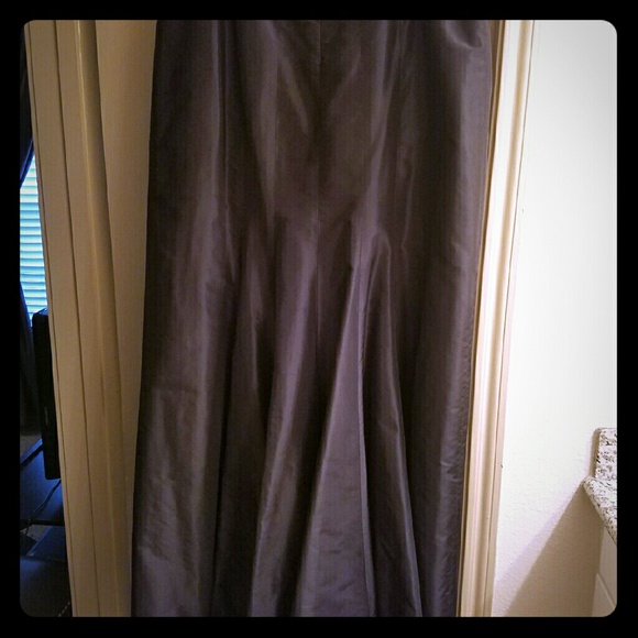 Teri Jon chiffon maxi skirt