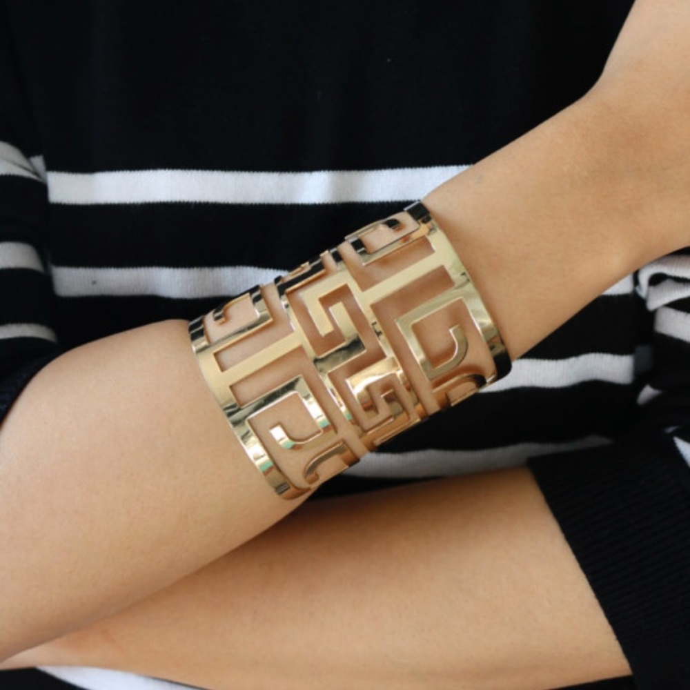 18k gold plated cuff