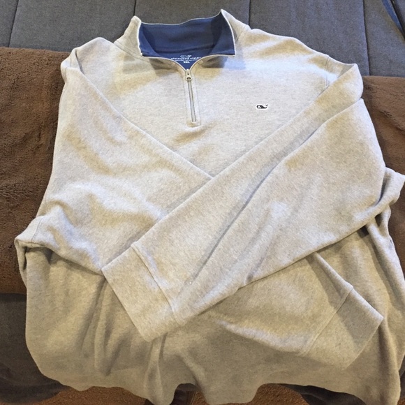 Gray Vineyard Vines Quarter-Zip