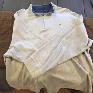 Gray Vineyard Vines Quarter-Zip